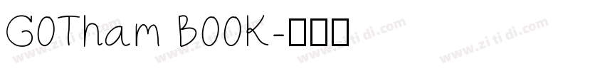 G0Tham B00K字体转换 G0Tham B00K字体转换